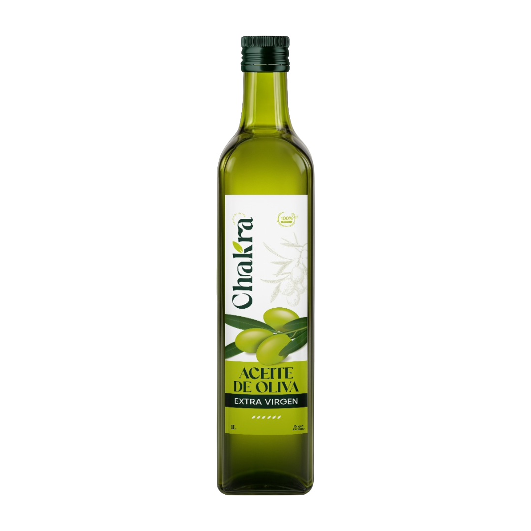 Aceite de oliva extra virgen Chakra botella de 1 litro