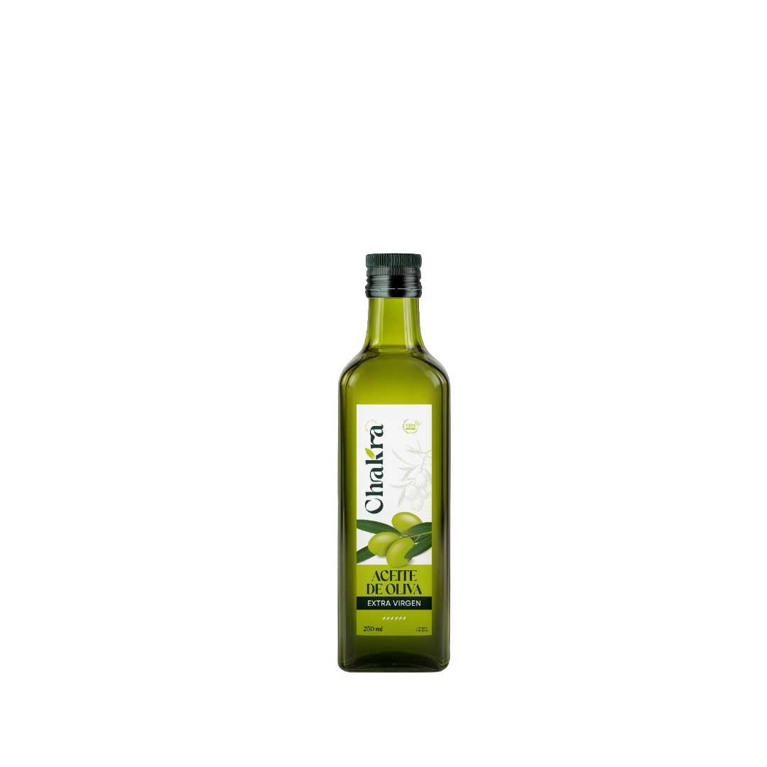 Aceite de oliva extra virgen Chakra botella 250 ml acidez 0.6%